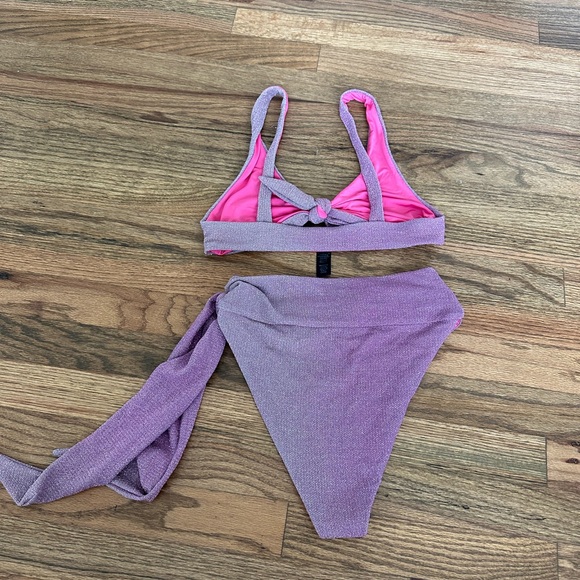 Beach Riot Pink and Purple Bikini - Picture 2 of 3